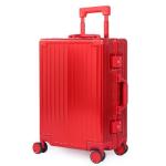 UrbanExplorer 20-Inch Red Aluminum Carry-On Luggage