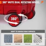 UrbanExplorer 20-Inch Red Aluminum Carry-On Luggage