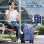 Alpha Camp 20-inch TSA Approved Carry-On Luggage