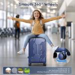 Alpha Camp 20-inch TSA Approved Carry-On Luggage