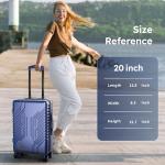 Alpha Camp 20-inch TSA Approved Carry-On Luggage