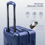 ALPHA CAMP 3 Piece Expandable Hard Shell Luggage Set