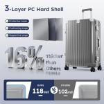 Alpha Camp 24-Inch Lightweight Hardside Suitcase