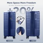 ALPHA CAMP 3 Piece Expandable Hard Shell Luggage Set