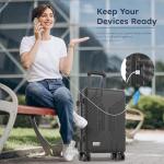 20-Inch Lightweight Carry-On with TSA Lock and USB Port