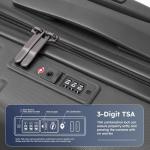 20-Inch Lightweight Carry-On with TSA Lock and USB Port