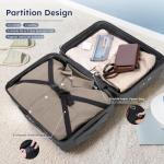 20-Inch Lightweight Carry-On with TSA Lock and USB Port