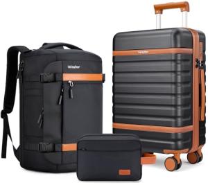 Velaybor 3-Piece Lightweight Luggage Set with Wheels