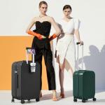 Mixi 26-Inch Hard Shell Rolling Suitcase with Cup Holder