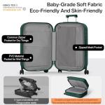 Mixi 26-Inch Hard Shell Rolling Suitcase with Cup Holder