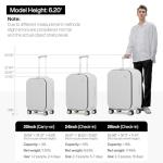 Mixi 26-Inch Hard Shell Checked Luggage Suitcase