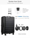 LUGGEX 28" Expandable Polycarbonate Spinner Suitcase