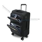 KROSER 20" Expandable Carry-On Luggage with USB Port