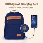 Rosamo 3-Piece Expandable Luggage Set, Dark Blue