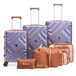 Rosamo 10-Piece Expandable Luggage Set with Spinner Wheels