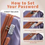 Rosamo 10-Piece Expandable Luggage Set with Spinner Wheels