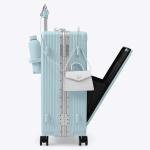 Nobl Zipperless 27" Spinner Suitcase - Powder Blue