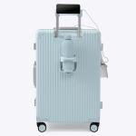 Nobl Zipperless 27" Spinner Suitcase - Powder Blue