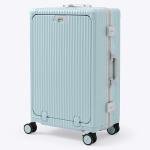 Nobl Zipperless 27" Spinner Suitcase - Powder Blue