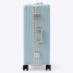 Nobl Zipperless 27" Spinner Suitcase - Powder Blue