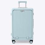 Nobl Zipperless 27" Spinner Suitcase - Powder Blue