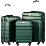 Coolife Lightweight Hardshell 3 Piece Luggage Set