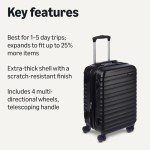 Black Hardside Carry-On Luggage 20