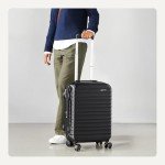 Black Hardside Carry-On Luggage 20