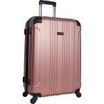 Kenneth Cole REACTION Out of Bounds Lightweight Hardshell 4-Wheel Spinner Luggage, Rose Gold, 28-Inch Checked
