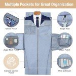 Lekeinchi Rolling Garment Bag for Travel - Convertible Duffel Bag with Wheels & Shoes Compartment, Carry on Suit Luggage Bag with Trolley for Business Trip, Wedding, Weekender