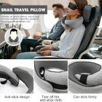 WEERSHUN Travel Pillows for Airplanes,2024 New Travel Pillow,Travel Neck Pillow Airplane Memory Foam Travel Pillow Neck Pillow for Traveling Suitable for Airplanes,Offices and Cars