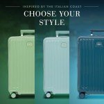 Bric's Positano 30-Inch Spinner - Expandable Luxury Checked Luggage With Spinner Wheels - Lightweight Suitcases Made From Durable Polycarbonate - Comes with Protective Cover - Light Blue