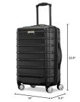 Samsonite Omni 2 Pro Hardside Expandable Luggage with Spinner Wheels, Pro Carry-on, MIDNIGHT BLACK