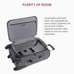 SwissGear Sion Softside Expandable Luggage, Dark Grey, Carry-On 21-Inch