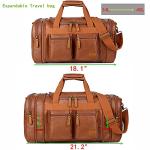 Vegan Leather Weekender Duffel Bag for Travel