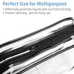 TSA Approved Clear Toiletry Bag - 2 Sizes