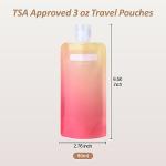 12 Pack Leak Proof Travel Pouches for Toiletries