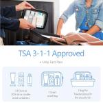 PACKISM TSA Approved Clear Toiletry Bag - 3 Pack