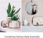 Buminee TSA Approved Clear Toiletry Pouch - Pink