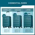 American Tourister Teal Hardside Luggage Set, 3 Pieces