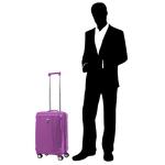 Atlantic Luggage 21-Inch Expandable Spinner - Bright Violet