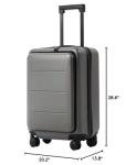 COOLIFE 20” Carry-On Spinner Luggage - Gray
