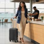 Coolife Hardshell Spinner Luggage with TSA Lock
