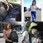 BlueHills Packable Travel Blanket Pillow in Black