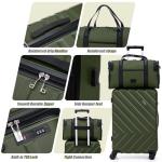 5-Piece Hard Shell Luggage Set with Wheels
