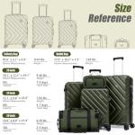 5-Piece Hard Shell Luggage Set with Wheels