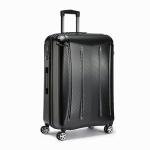 Amazon Basics 30-Inch Hardside Checked Luggage With TSA Lock, Hardshell Suitcase With Wheels, Expandable For Up to 12.5% More Space, With Scratch-Resistant Surface, 8 Multi-directional Wheels, Black