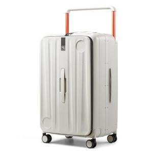 Hanke Multifunctional 26 Inch Checked Luggage Hard Shell Suitcases with Wheels Travel Trunk Style Luggage Large Rolling Suitcase for Women Men(Ivory White)