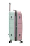 Rockland Melbourne Hardside Expandable Luggage with Spinner Wheels, Mint, Checked Large 28"