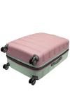 Rockland Melbourne Hardside Expandable Luggage with Spinner Wheels, Mint, Checked Large 28"